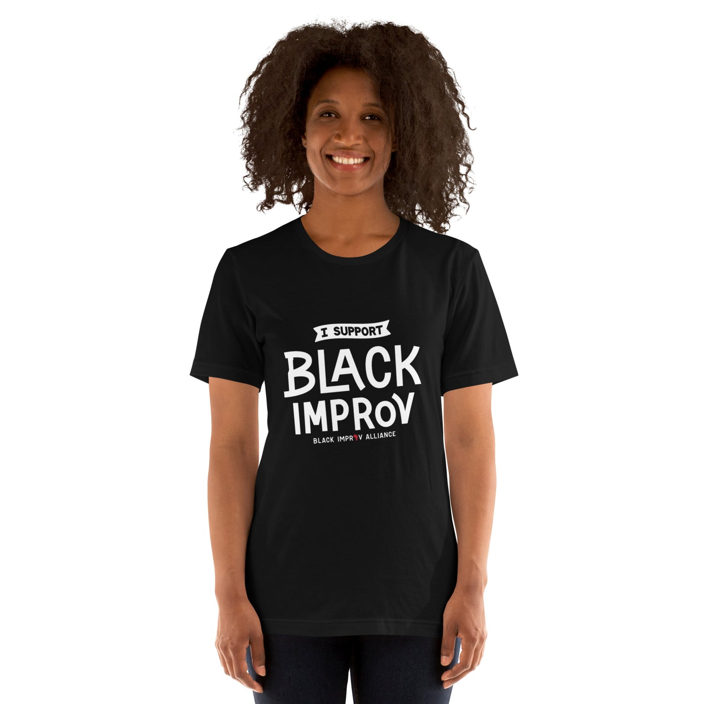 "I Support Black Improv" Unisex T-Shirt