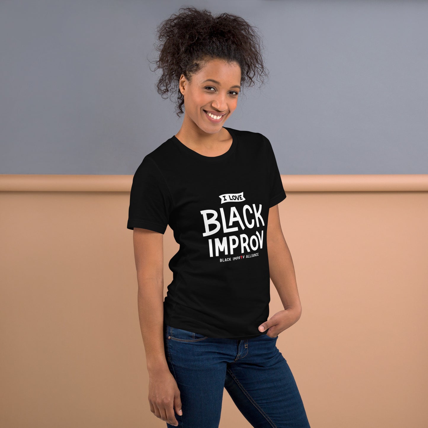 "I Love Black Improv" Unisex T-Shirt